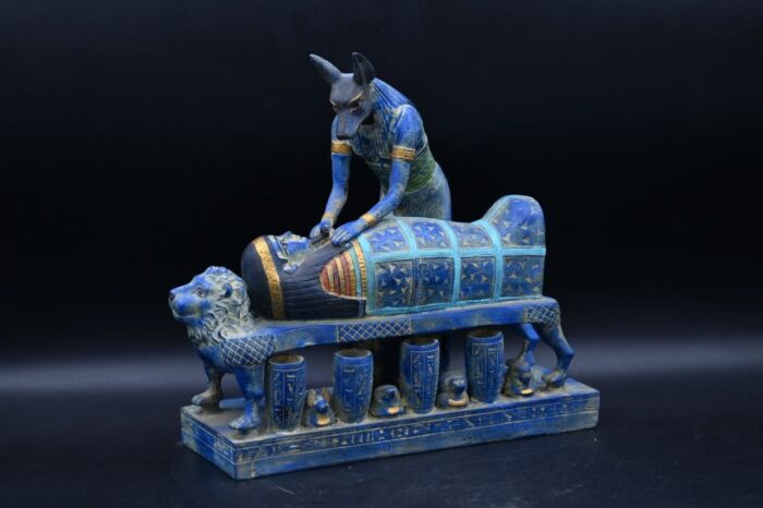 Egyptian Anubis Statue: God of Mummification Sculpture