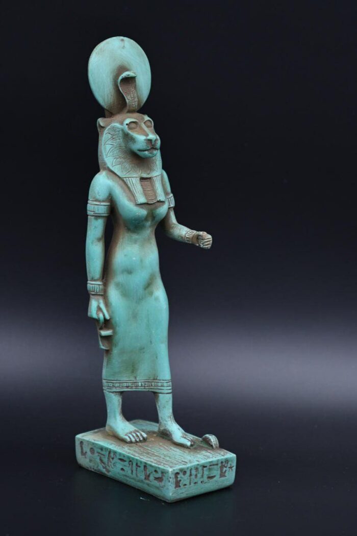 Egyptian Goddess Tefnut Statue: Handmade Replica, Made in Egypt