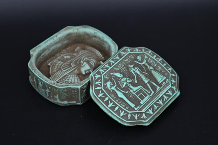 Egyptian Stone Box, Ancient Gods Replica, in Egypt Egyptian Stone Box, Ancient Gods Replica, in Egypt - Image 1