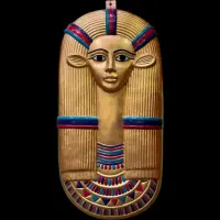 Gold Leaf Hathor Mask, Egyptian Goddess Sculpture, Made in Egypt