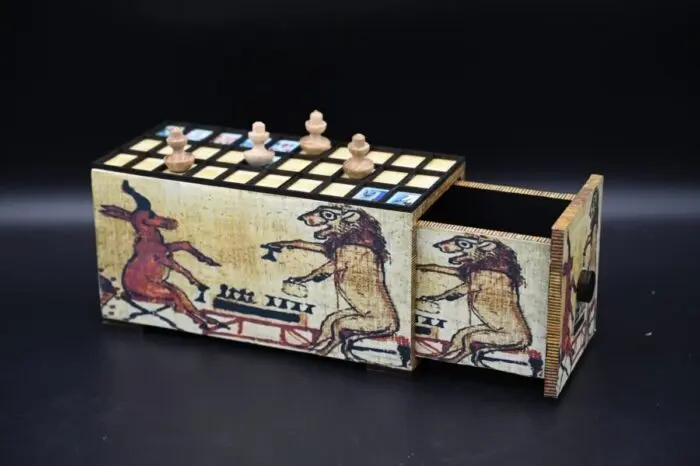 Senet game-ancient Egyptian games-Egyptian senet game board -King Tutankhamun game-Egyptian mythology--Egyptian antiquities