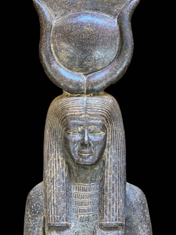 Unique Egyptian goddess Hathor statue ancient Egyptian goddess of beauty hand crafted made in Egypt