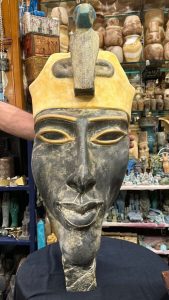 Akhenaten Hanging Mask, Egyptian Mythology Sculpture, Museum Replica - صورة إضافية 2