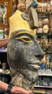 Akhenaten Hanging Mask, Egyptian Mythology Sculpture, Museum Replica - صورة إضافية 4