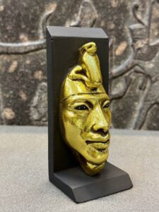 Akhenaten Mask, Egyptian Antique Replica, Gold Leaf Statue - صورة إضافية 8