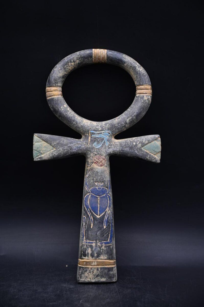 Ankh Scarab Eye of Horus Statue