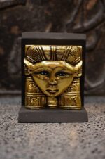 Antique Hathor Statue – Egyptian Goddess of Love, Gold Leaf Sculpture - صورة إضافية 2