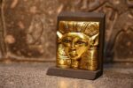 Antique Hathor Statue – Egyptian Goddess of Love, Gold Leaf Sculpture - صورة إضافية 4
