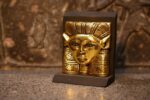Antique Hathor Statue – Egyptian Goddess of Love, Gold Leaf Sculpture - صورة إضافية 7