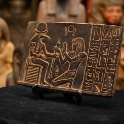Authentic Thoth bloack -Egyptian god wisdom/intelligent, and writing-handcrafted antiquities-sculpture bloack-mythology/archaeology of Egypt