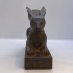 Basalt Stone Rabbit Statue: Ancient Egyptian Goddess Unut