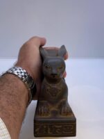 Basalt Stone Rabbit Statue: Ancient Egyptian Goddess Unut