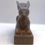 Basalt Stone Rabbit Statue: Ancient Egyptian Goddess Unut