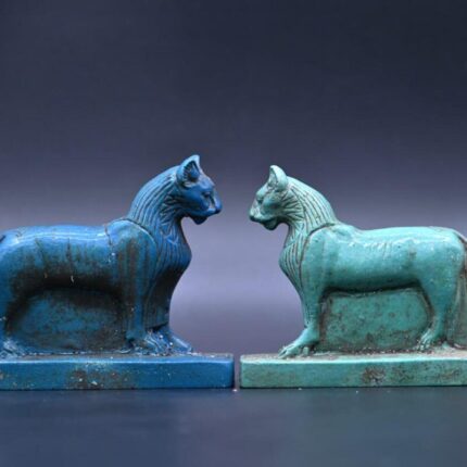 Handmade Bastet Stone Sculpture