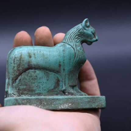 Handmade Bastet Stone Sculpture