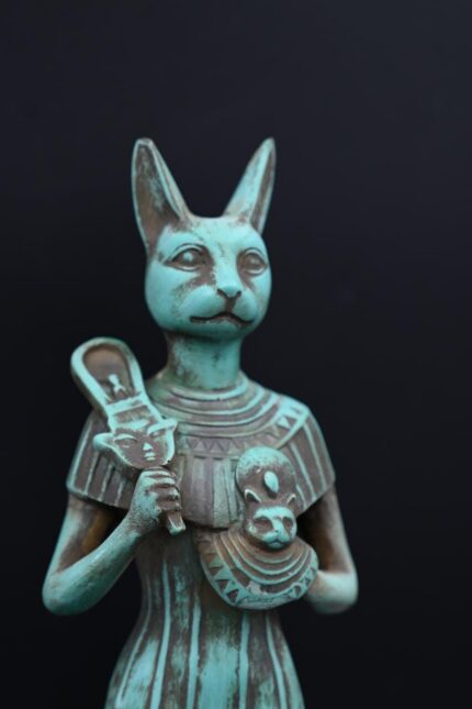 Bastet Statue, Egyptian Cat Goddess Replica