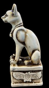 Bastet Stone Statue, Egyptian Cat Goddess Sculpture, Decor - صورة إضافية 3