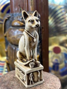 Bastet Stone Statue, Egyptian Cat Goddess Sculpture, Decor - صورة إضافية 7