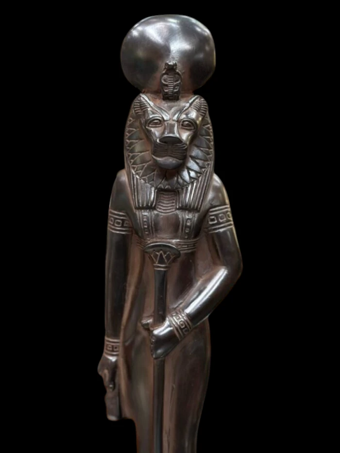 Black Basalt Sekhmet Statue – Egyptian Goddess of War Sculpture