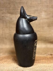 Black Anubis Canopic Jar