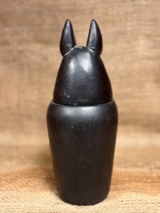 Black Anubis Canopic Jar
