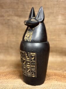 Black Anubis Canopic Jar