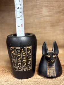 Black Anubis Canopic Jar