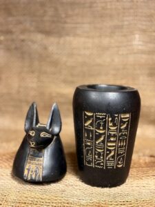 Black Anubis Canopic Jar