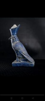 Blue Horus Falcon God Statue