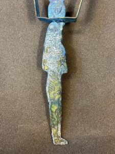 Brass Hathor Sistrum – Egyptian Goddess of Love & Beauty - صورة إضافية 5
