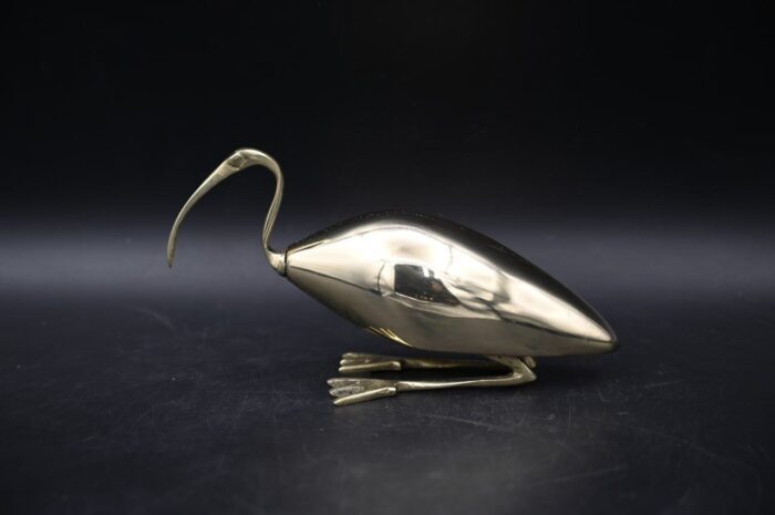 Brass Ibis Statue - Egyptian God Thoth Bird Sculpture