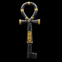 Egyptian Ankh Key: Gold Leaf, Symbol of Life