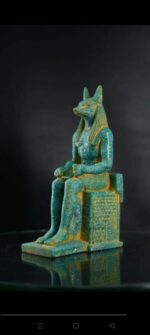 Turquoise Anubis Statue