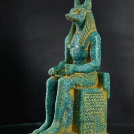 Turquoise Anubis Statue