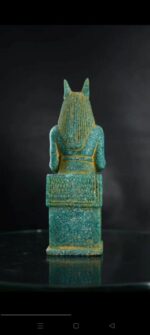 Turquoise Anubis Statue