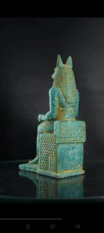 Turquoise Anubis Statue