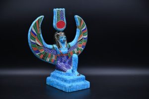 Egyptian Goddess Isis Statue, Gemstone Home Decor Replica - صورة إضافية 2