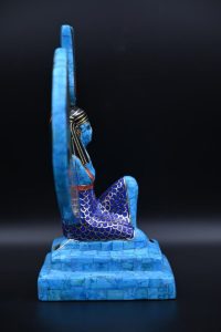 Egyptian Goddess Isis Statue, Gemstone Home Decor Replica - صورة إضافية 3