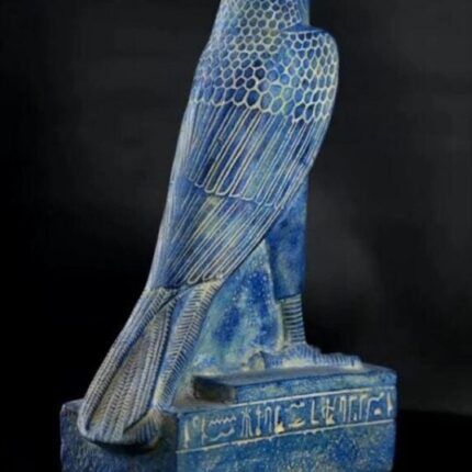 Blue Horus Falcon Statue