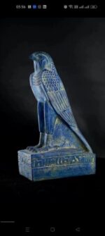 Blue Horus Falcon Statue