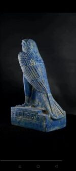 Blue Horus Falcon Statue
