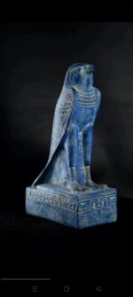Blue Horus Falcon Statue