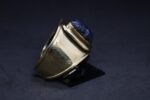 Egyptian Scarab Bracelet: Brass & Lapis Lazuli, Ancient Replica