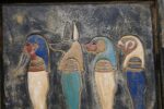 Four Sons of Horus Wall Relief