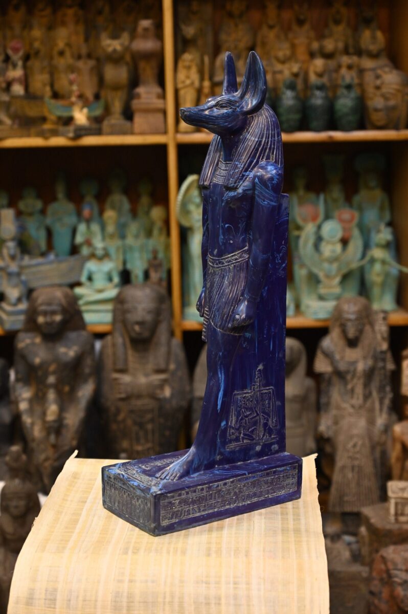 53 cm Lapis Anubis Statue