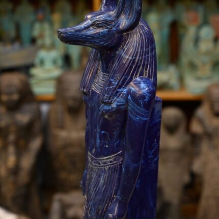 Lapis Lazuli Anubis Sculpture