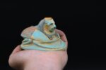 Turquoise Sekhmet Scarab Statue