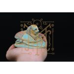 Turquoise Sekhmet Scarab Statue