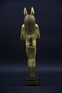 Gold Leaf Anubis Statue – Egyptian God of Mummification - صورة إضافية 7