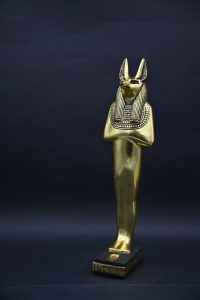 Gold Leaf Anubis Statue – Egyptian God of Mummification - صورة إضافية 8